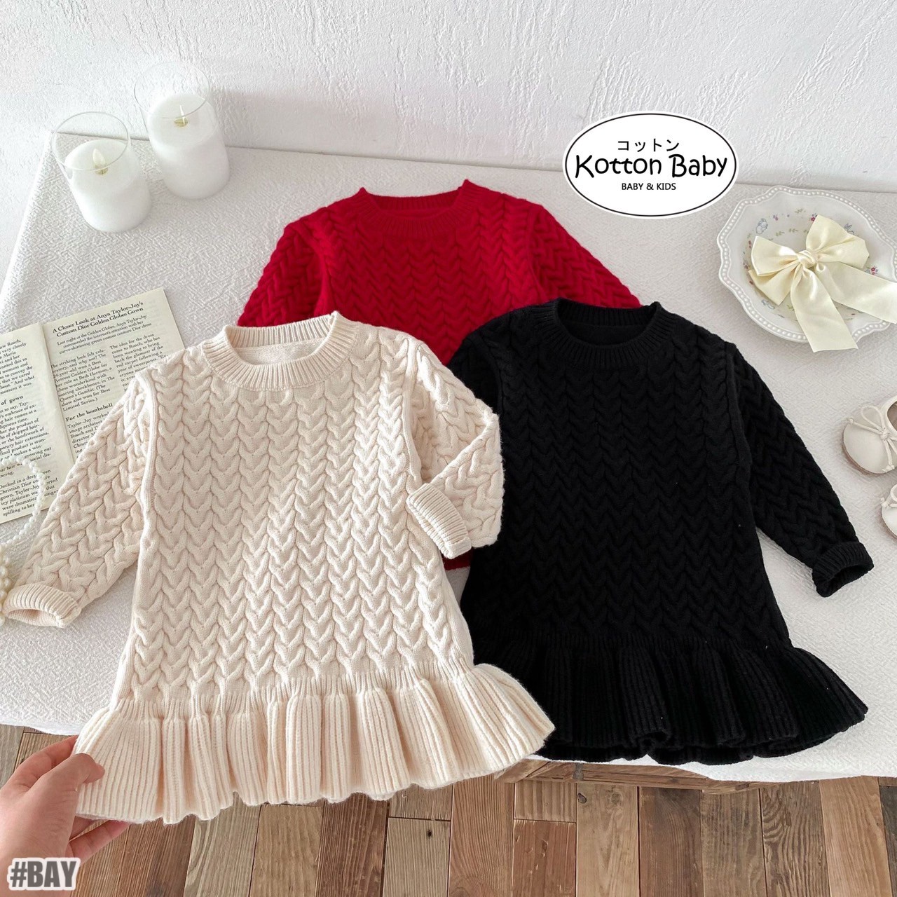 1 5thn dress ruffle rajut baju pakaian anak perempuan catalog zhbb bay bay.jpeg