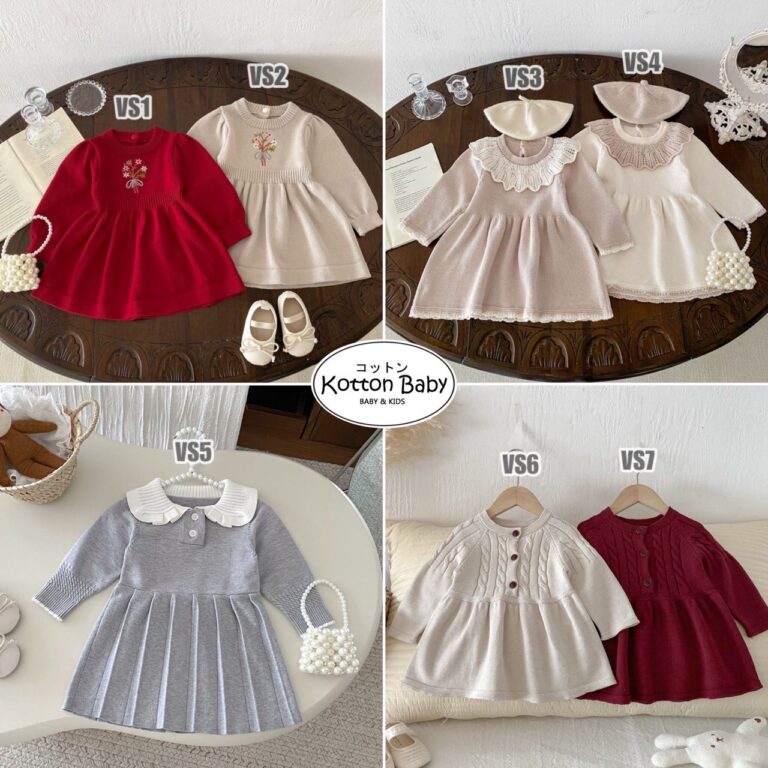 0 3 thn dress knit rajut baju kaos bayi pakaian anak perempuan catalog vnc vs vs.jpeg
