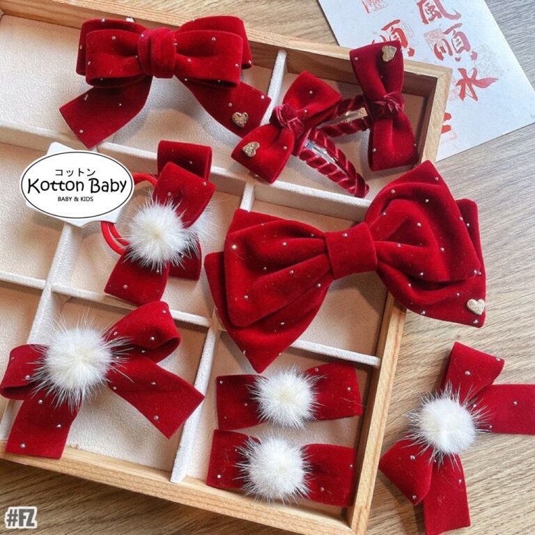 isi 12pcs set jepitan rambut pita rambut bayi anak bunga import perempuan aksesoris catalog jyrf fz fz.jpeg