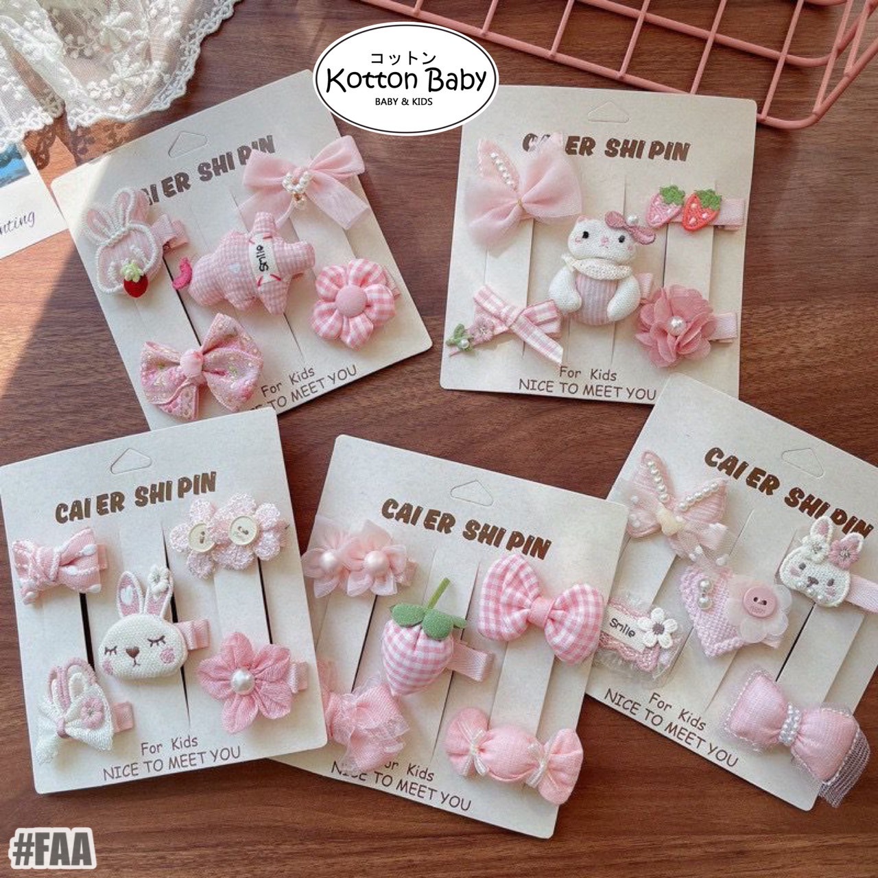 isi 5pcs set jepitan rambut pita rambut bayi anak bunga import perempuan aksesoris catalog jyrf faa faa.jpeg